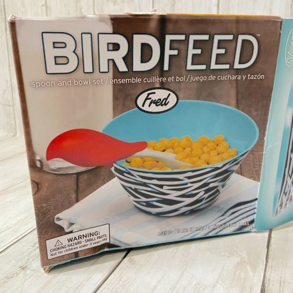 Genuine Fred Kids Nest Bowl & Bird Spoon Set NEW - Picture 6 of 7